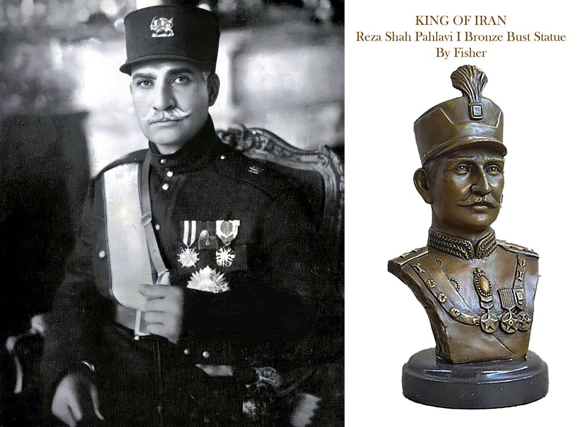 Reza Shah Pahlavi, founder of the dynasty, whose name re-emerged as a protest slogan after 2017.