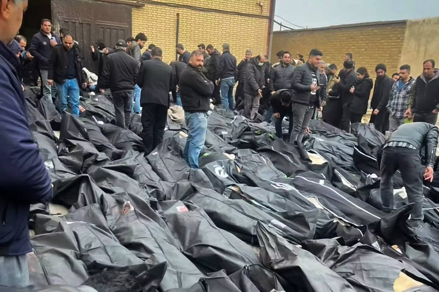 Bodies of protesters killed during the January 2026 crackdown, one of the deadliest suppressions of street protests in modern Iranian history.